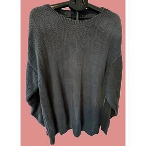 Vintage Harbor Bay Blue Cotton Sweater Pullover Mens XL Tall